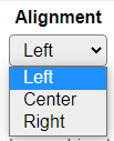 Zone alignment options