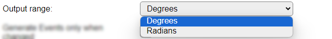 Output range options