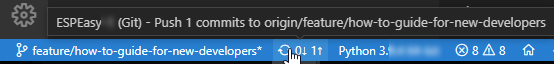 VSCode publish change button